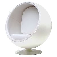 кресло eero ball chair белое в Твери