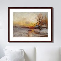 картина: winter sunset, 1913г. в Твери