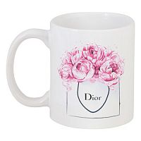 кружка с рисунком dior peonies в Твери