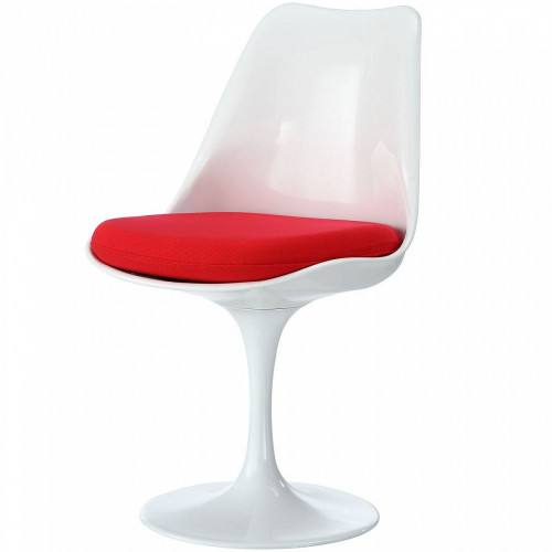 стул eero saarinen style tulip chair красная подушка в Твери