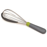 венчик со скребком 2-в-1 whiskle серо-зелёный в Твери