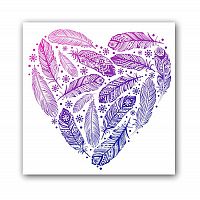 постер heart а4 (фиолетовый) в Твери