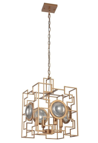 подвесная люстра crystal lux cuento sp4 gold в Твери