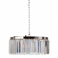 люстра rhys clear glass хром, прозрачная, чёрная в Твери